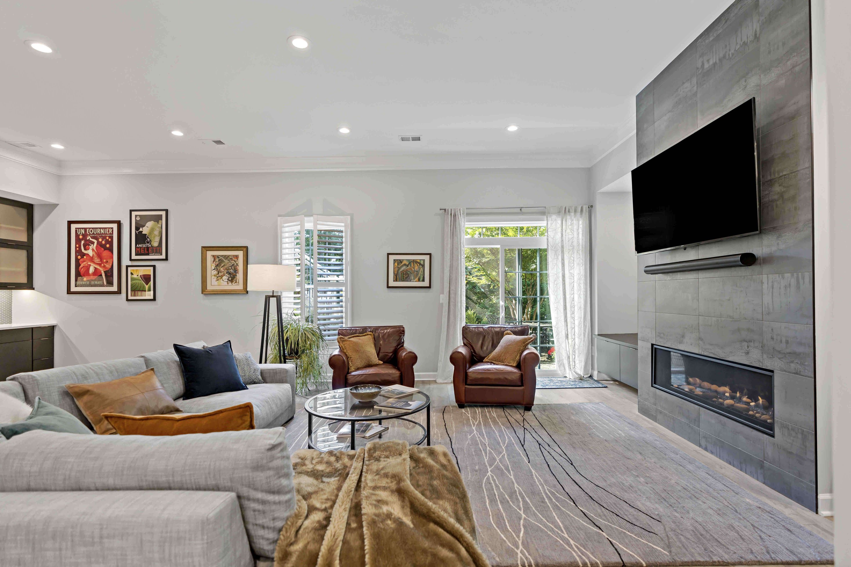 Stunning Falls Church Basement Transformation Showcases Generous Family